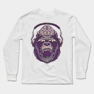 Vintage Gorilla Open Mind Long Sleeve T-Shirt